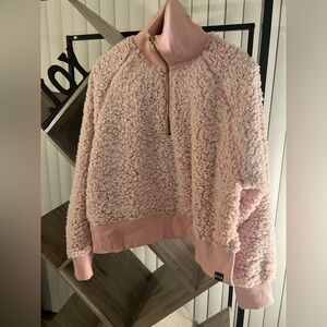 PINK Victoria's Secret Blush Sherpa Pullover